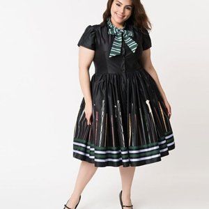 ISO Slytherin Wand Dress by Unique Vintage 2XL 18